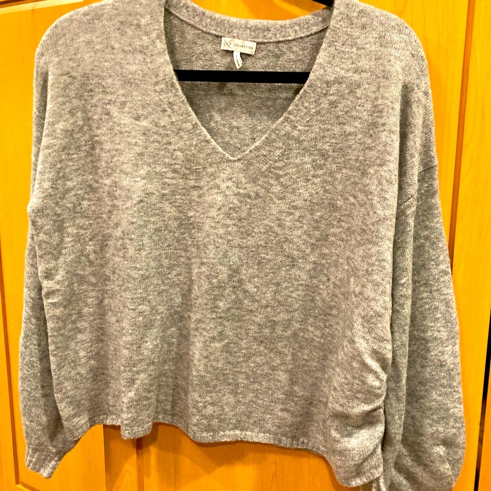 Adorable and soft Heather gray sweater